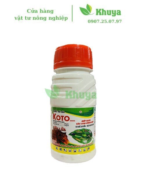 Thuốc trừ sâu Koto 240SC 200ml Rầy nâu - Bọ phấn - Bọ nhảy