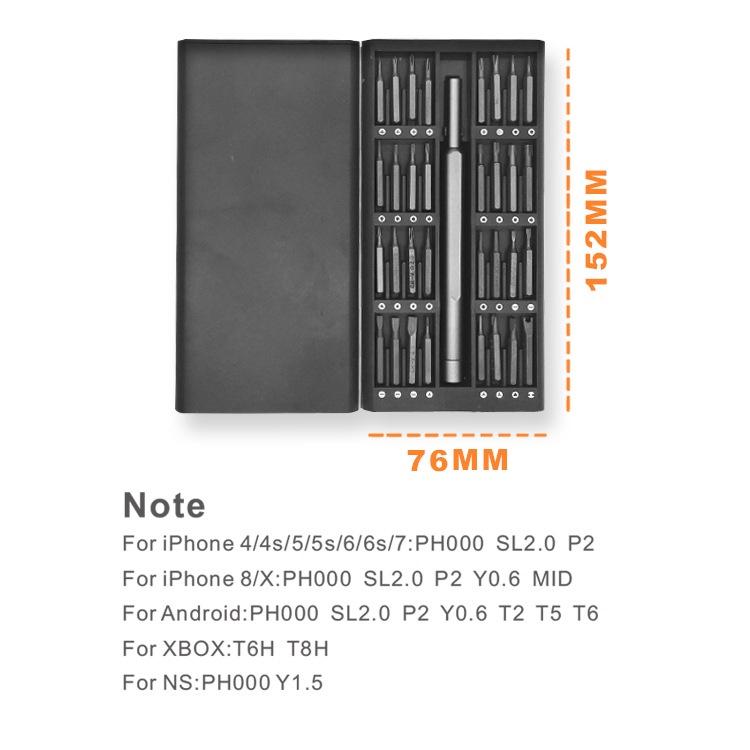 Bộ Tua Vít Nhôm 63/33/25 Chi Tiết Đa Năng Dùng Sửa Chữa Điện Thoại, Laptop