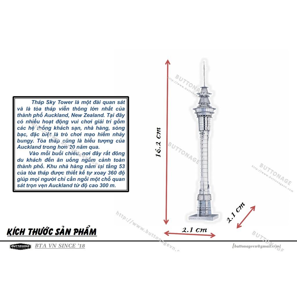 Mô Hình Lắp Ráp 3d Tòa tháp Sky Tower
