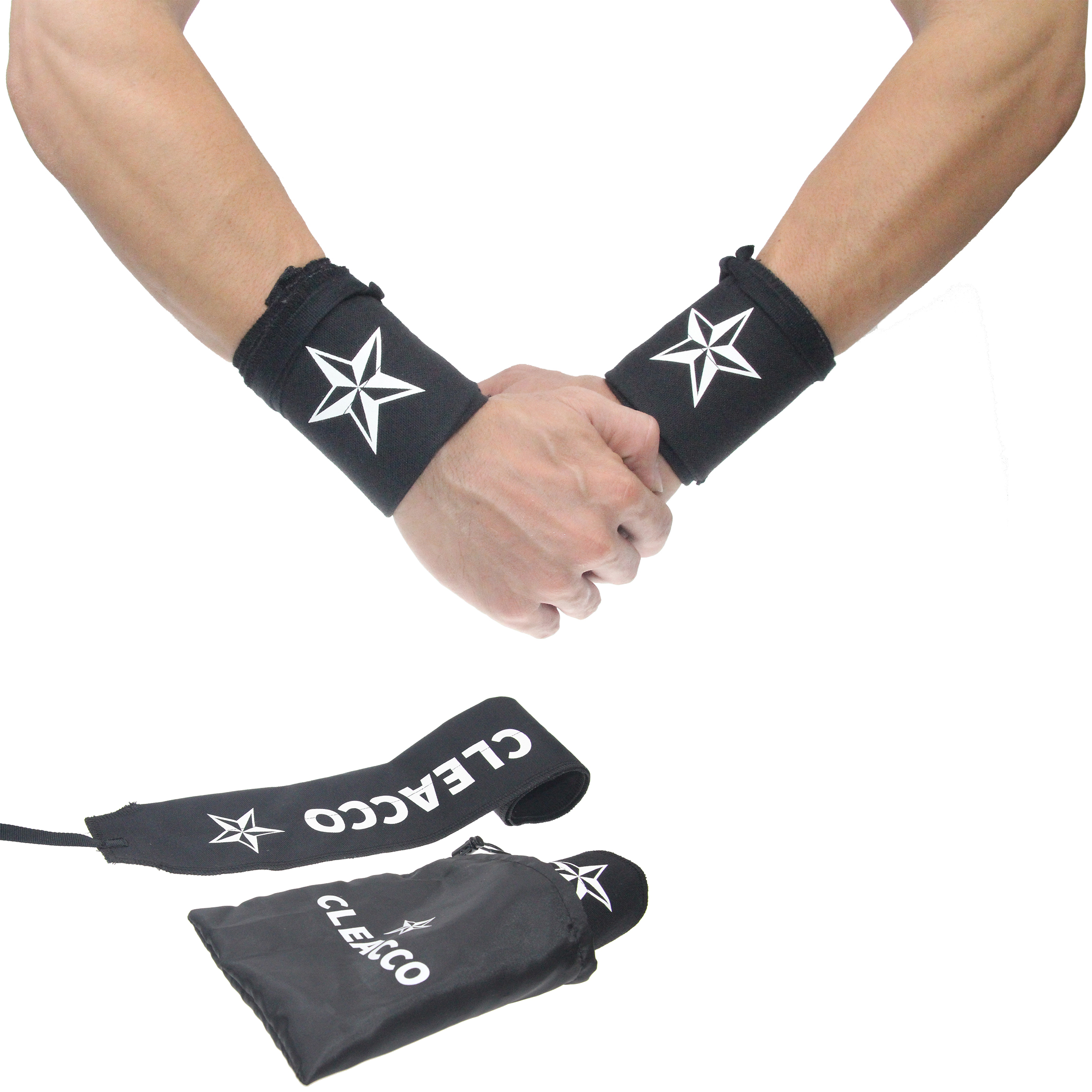 Bộ Băng Quấn Bảo Vệ Cổ Tay Cleacco Street Workout Wrist Wraps , Tập gym , Thể dục dụng cụ , Yoga , thiết kế quấn đặc biệt giúp cổ tay linh hoạt , giảm chấn thương – Hàng chính hãng .BORO SPORT - Đen