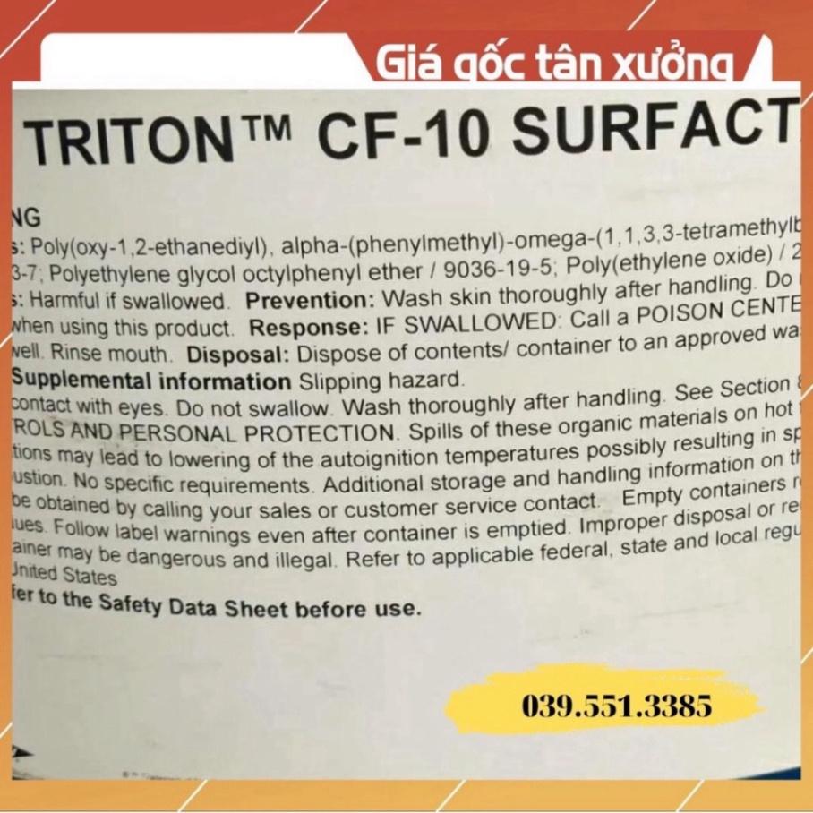Mua Phụ gia thấm ướt triton CF10 cho ngành sản xuất sơn loại 30kg/Can Mua ngay GIÁ TẠI XƯỞNG giá gốc không qua chung gia