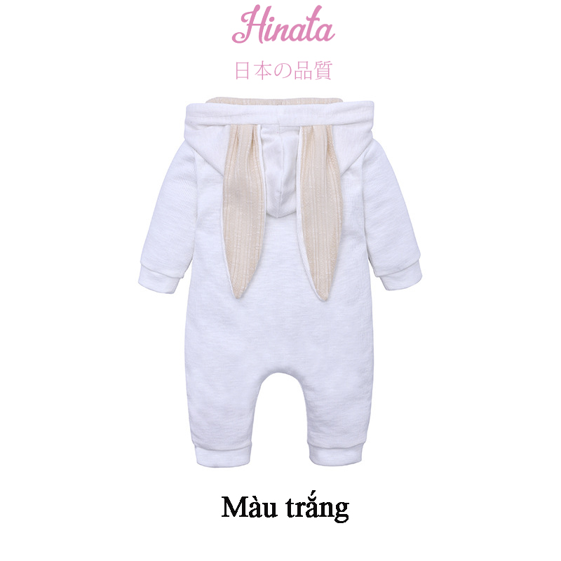 Set Romper unisex tai thỏ dễ thương BF52 Hinata cho bé