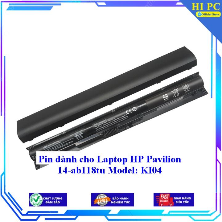 Pin dành cho Laptop HP Pavilion 14-ab118tu Model: KI04 - Hàng Nhập Khẩu