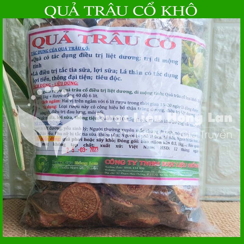 Quả Trâu Cổ khô đóng gói 500gram