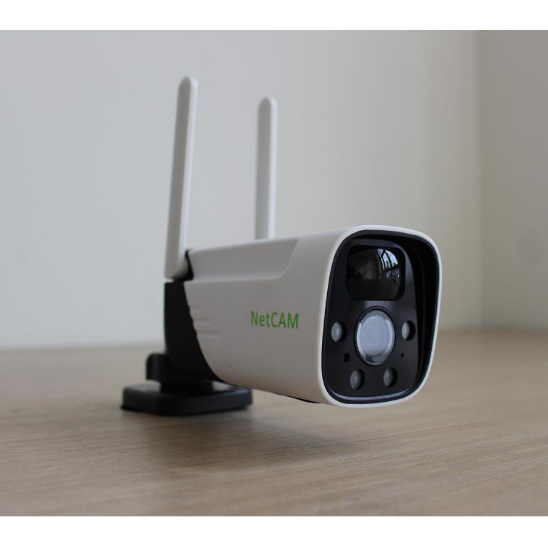 Camera WiFi Năng Lượng Mặt Trời NetCAM SL140, Góc Quan Sát 160º, Độ phân giải 3.0MP - Hàng chính hãng