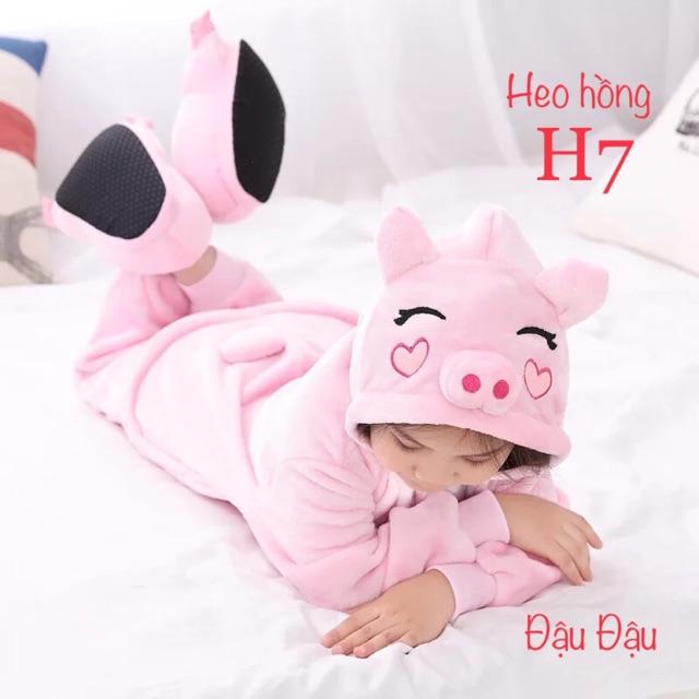 BỘ ĐỒ HÌNH THÚ - LỢN HỒNG