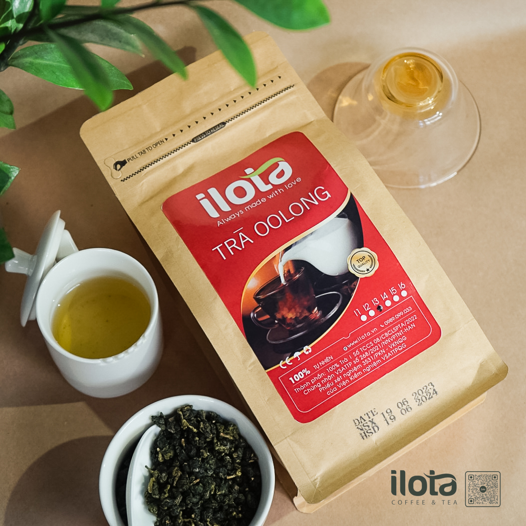 Trà Ô long (Oolong) ILOTA Bảo Lộc nguyên vị, pha trà trái cây ủ lạnh