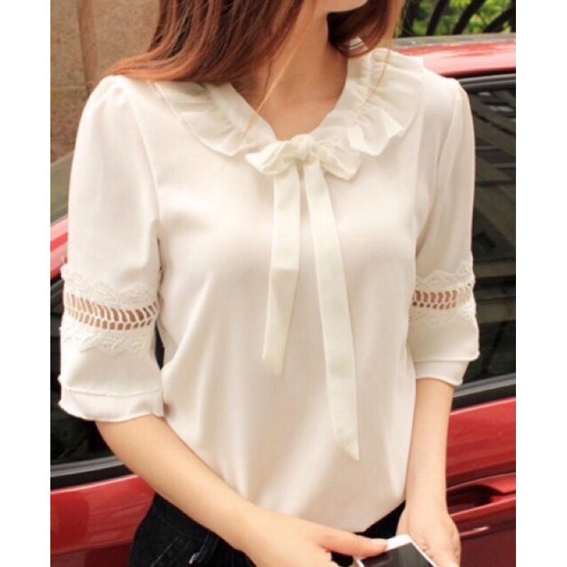 Áo tay phối ren Hana