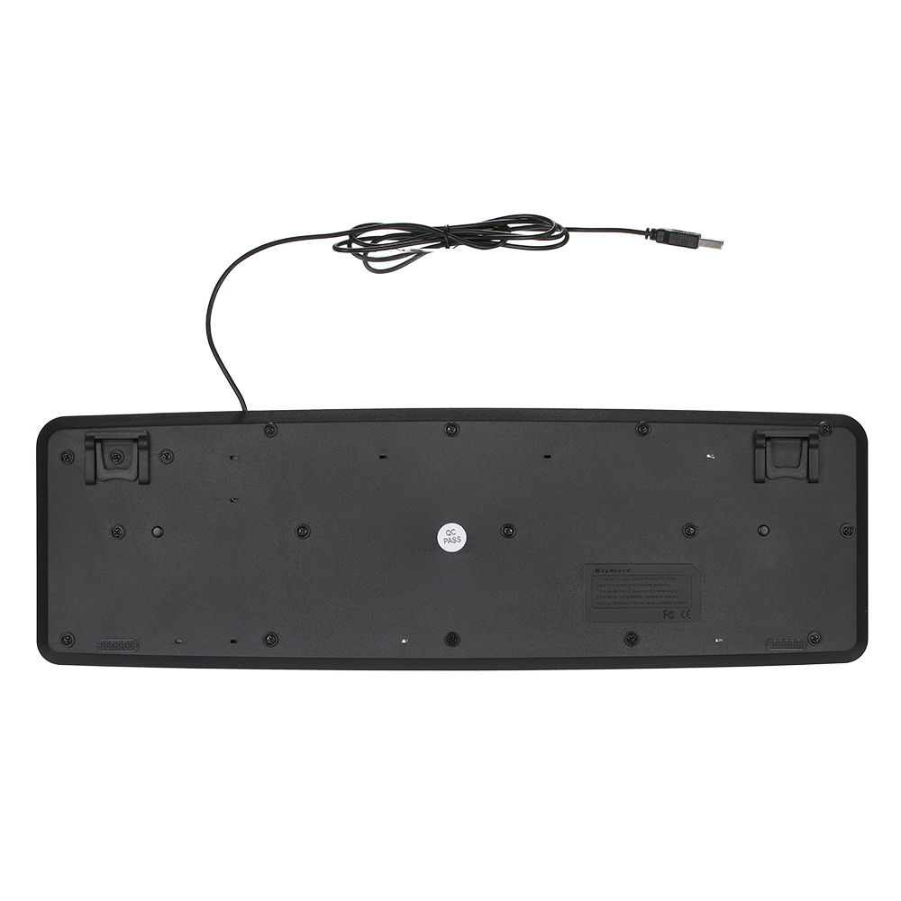 Bàn Phím Có Dây USB Với Phím Trắng Lớn Chữ Đen Cho Người Già Người Dùng Thị Lực Kém