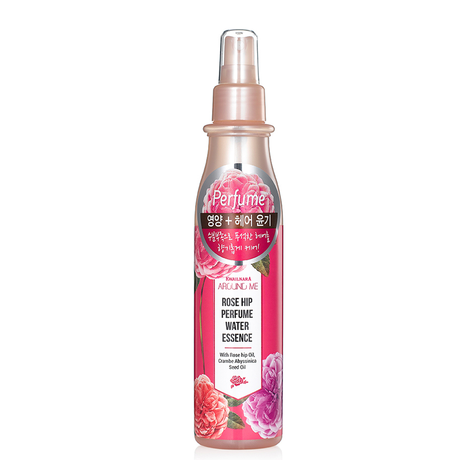 Xịt dưỡng tóc hoa hồng Around Me Rose Hip Perfume Water Essence Hàn Quốc 200ml tặng kèm móc khoá