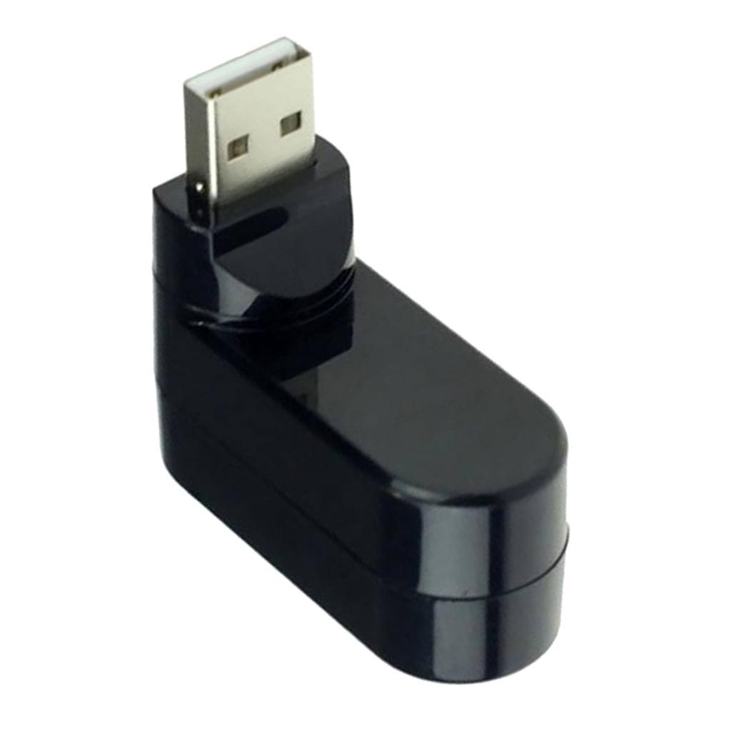 Mini 3 Ports USB2.0 Splitter Hub Rotatable USB Hub Adapter for PC Desktop Laptop