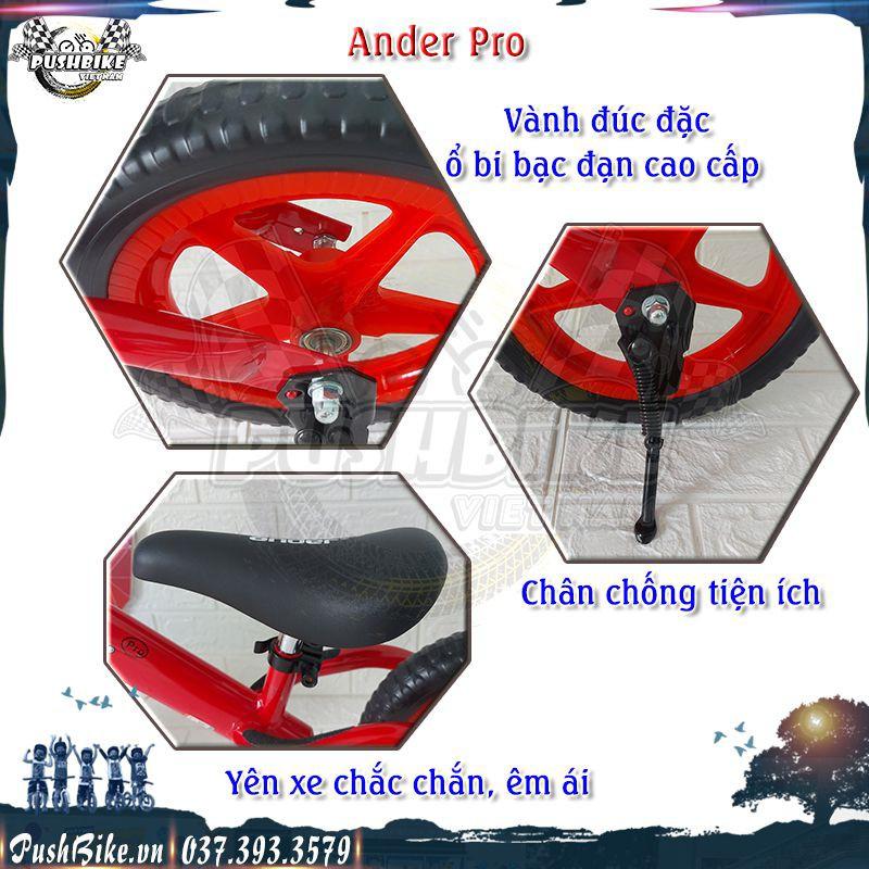 Xe thăng bằng cho bé từ 1.5 đến 6 tuổi Ander Pro - Hợp kim thép, sơn tĩnh điện, nặng 2.9kg