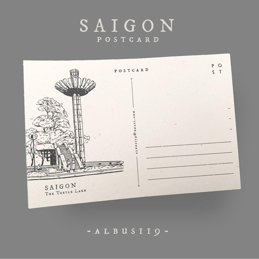 Postcard Saigon | Bưu Thiếp chủ đề Sài Gòn giấy dày | Zip A1