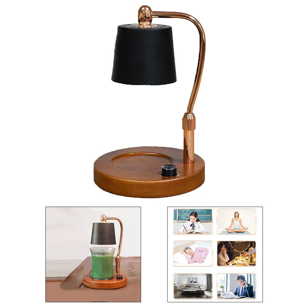 Retro Oil Burner Moon Lamp Night Light,Aroma Electric Candle Warmer Wax Burner Candle Waxing Warmer for Bedroom Office Coffee Bar Cafe Club Decoration
