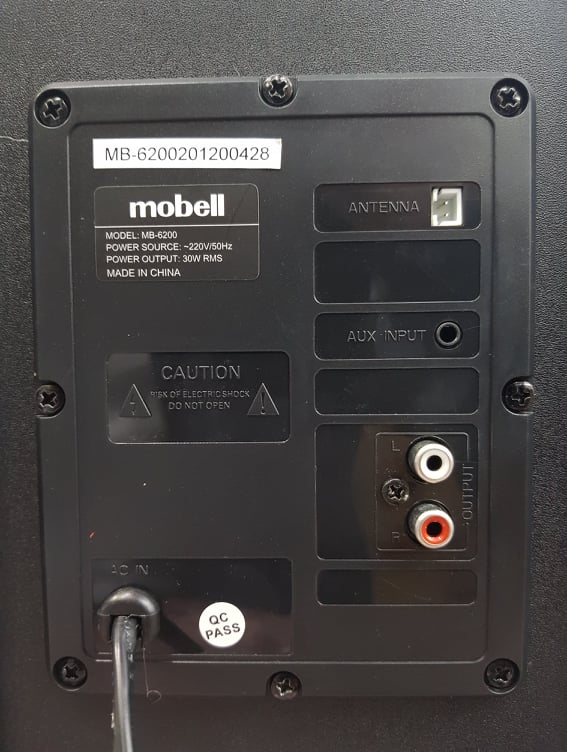 Loa vi tính Mobell MB-6200: Công suất 30W, Mặt loa màn hình điện tử, Điều khiển từ xa