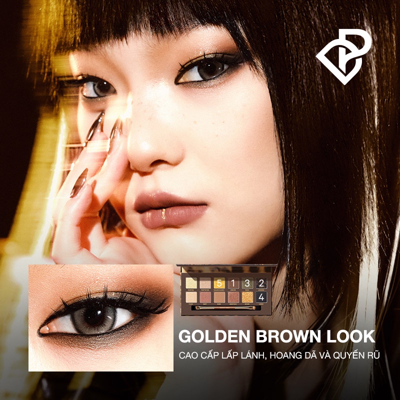 Bảng Phấn Mắt Perfect Diary Bảng Màu Báo Hoang Leopard 14g Kèm Cọ