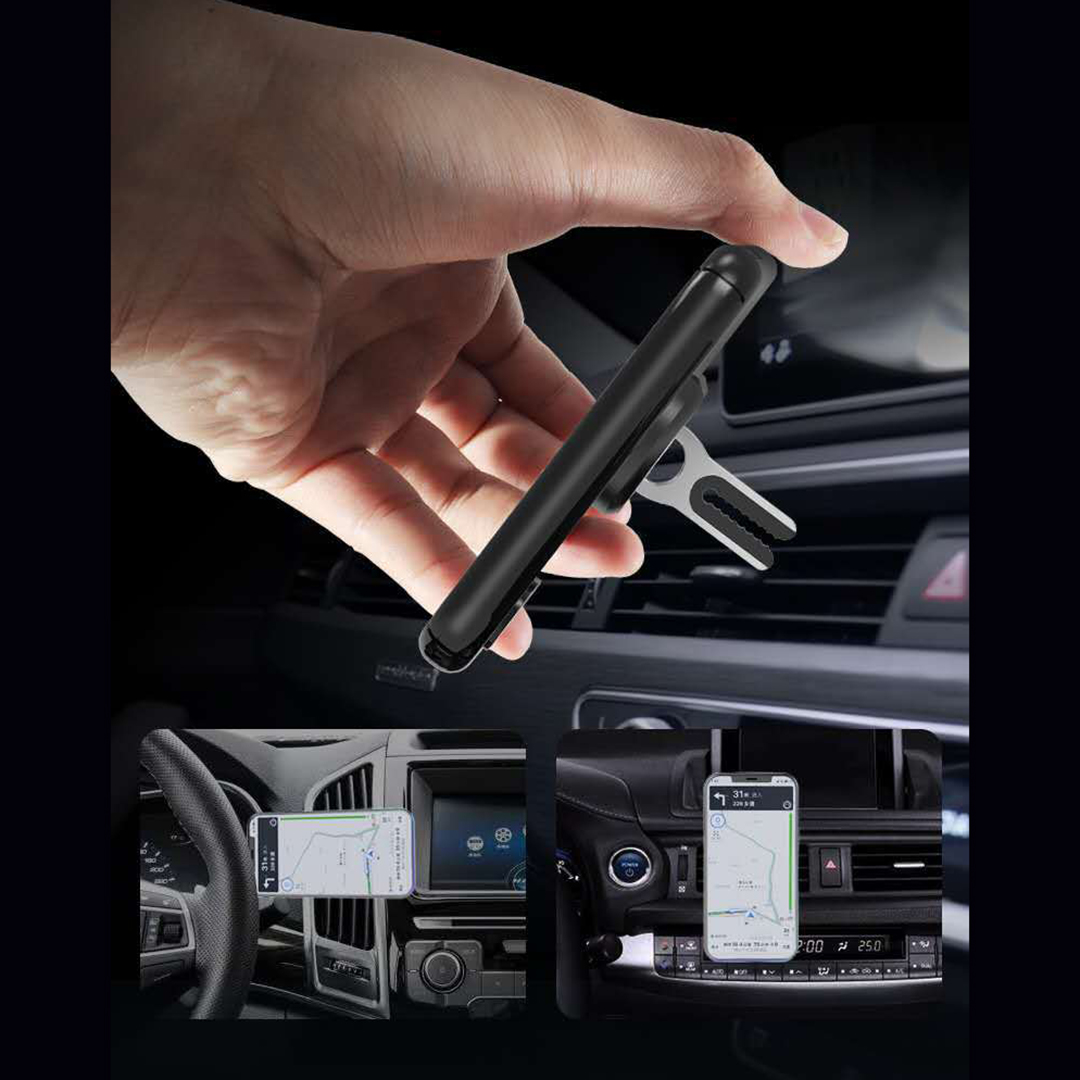 Iring điện thoại Hicuckoo Car Holder hợp kim nhôm có móc kẹp chống rơi điện thoại cho xe hơi xoay 360 độ thông minh