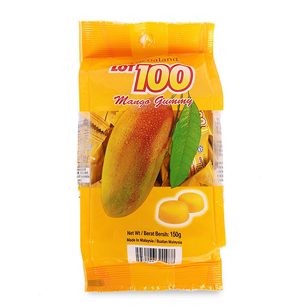 Kẹo Gummy Lot 100 Xoài Cocoaland (150g/Gói)