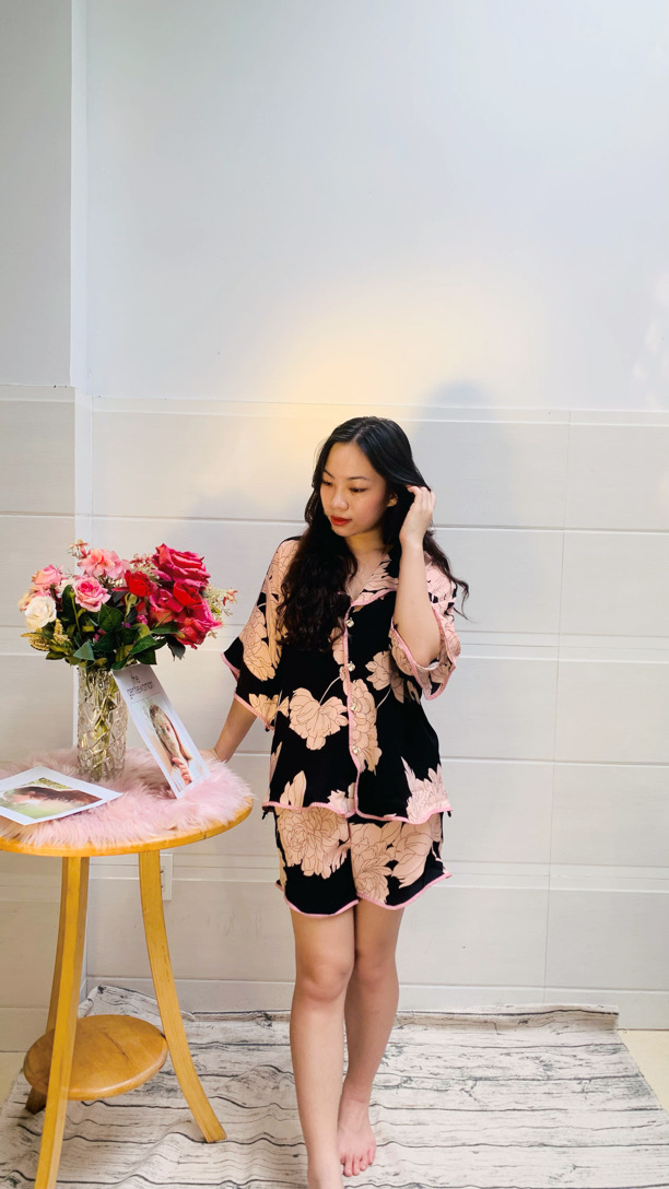 Bộ đùi lụa măng go lai gợn sóng