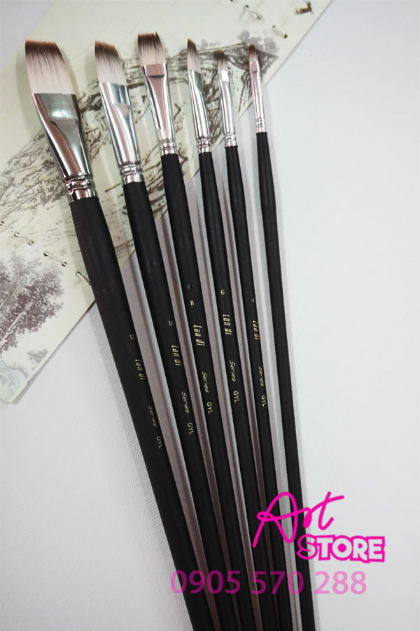 6 cọ LandiBộ series GYL cán đen