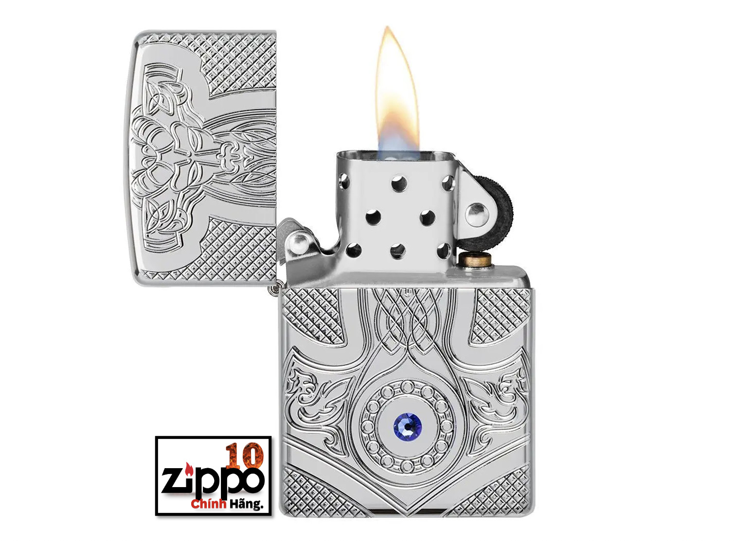 Bật Lửa Zippo 49289 Armor Medieval Design - Chính hãng 100%