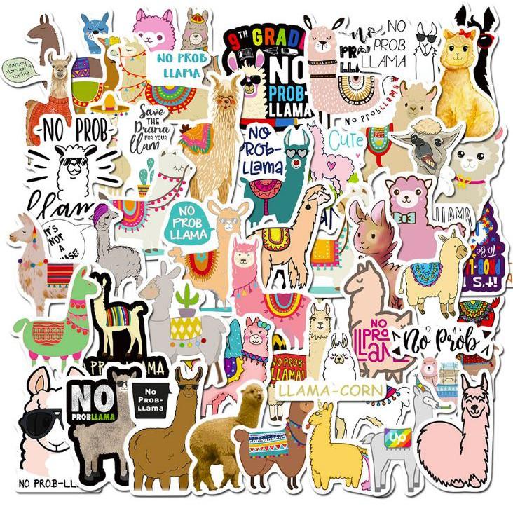 Sticker dán cao cấp ĐỘNG VẬT DỄ THƯƠNG Cực COOL ms#96