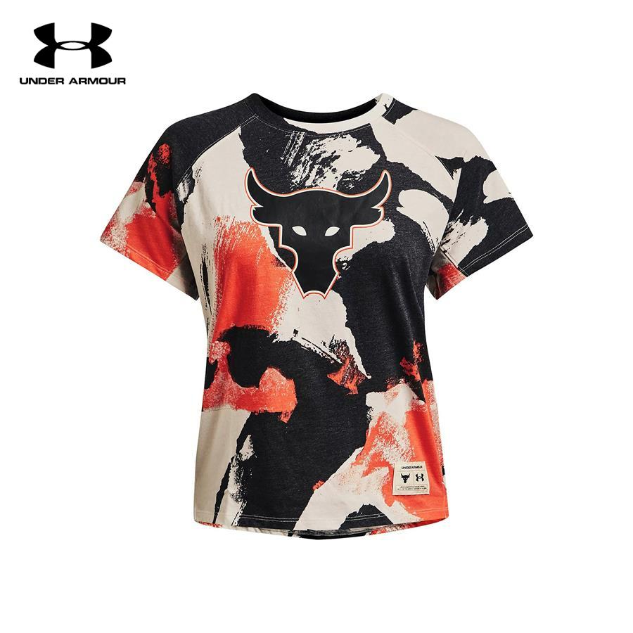 Áo thun tay ngắn thể thao nữ Under Armour Project Rock Print - 1363520-001