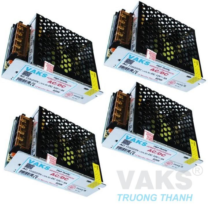 Bộ 4 bộ nguồn tổ ong chuyển điện từ 220V AC sang 12V DC, 5A.