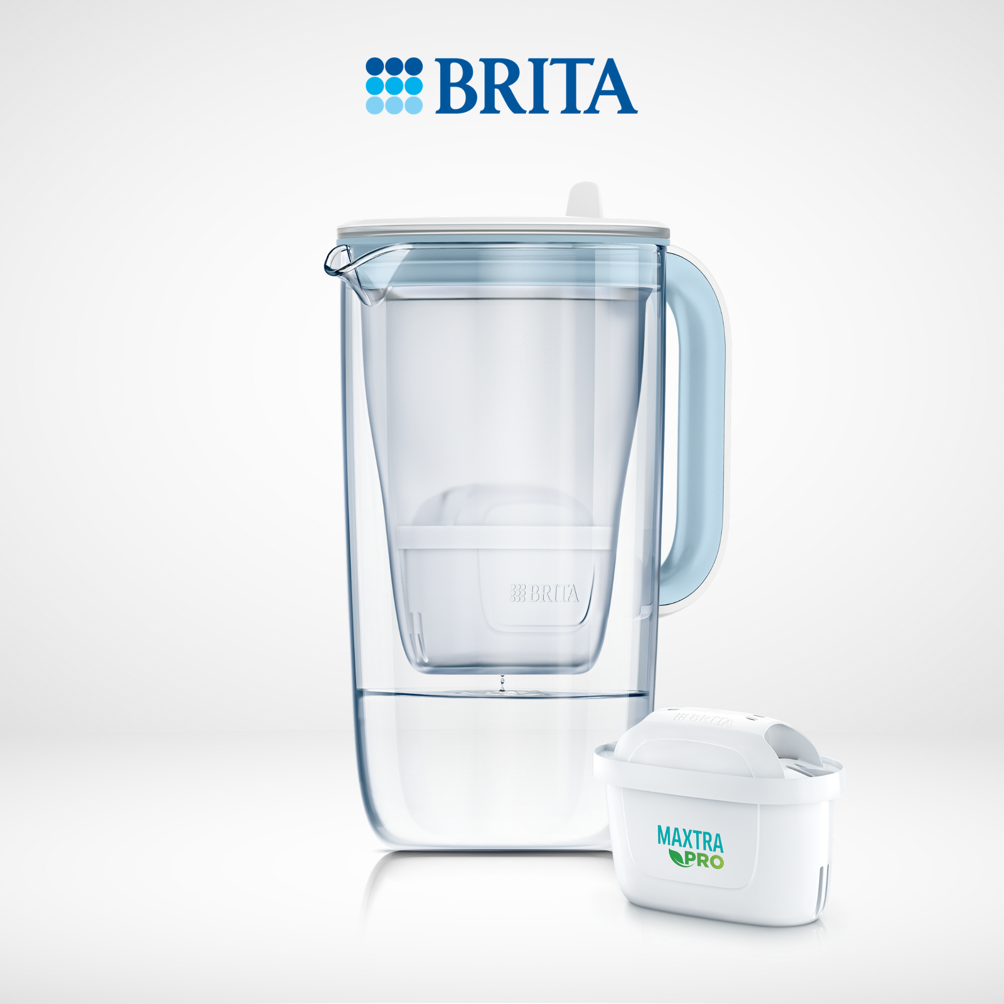 Bình lọc nước BRITA thủy tinh Glass Jug One (có sẵn 1 lõi Maxtra Pro)