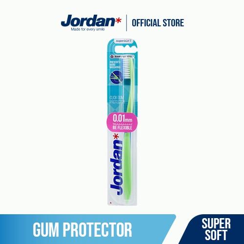 Combo 4 Bàn chải đánh răng Jordan Click Gum Protector, Lông siêu mềm mỏng 0.01mm