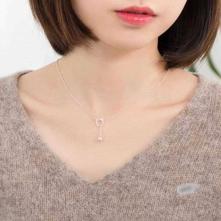 Dây chuyền bạc cao cấp - Dây mèo siêu đáng yêu, BẠC CHUẨN