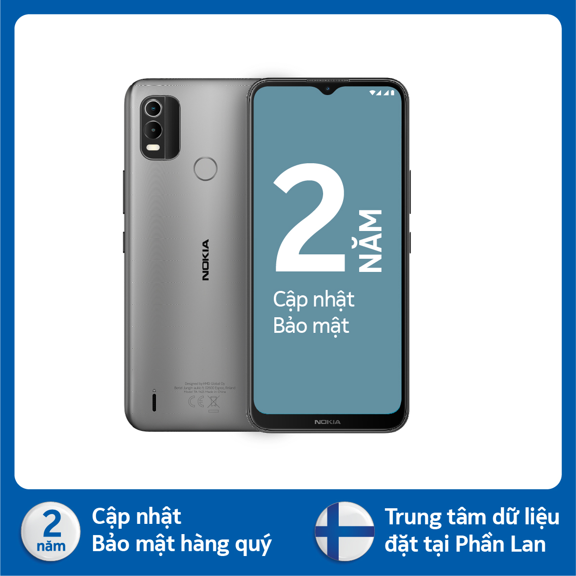 Điện thoại Nokia C21 Plus 3G/64G - Hàng chính hãng - Xám ánh kim