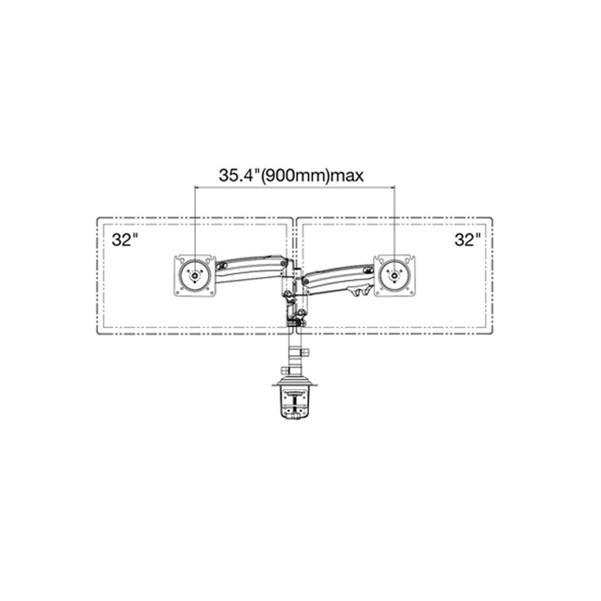 Giá treo màn hình LCD H180 (22 inch - 32 inch) - Hàng chính hãng