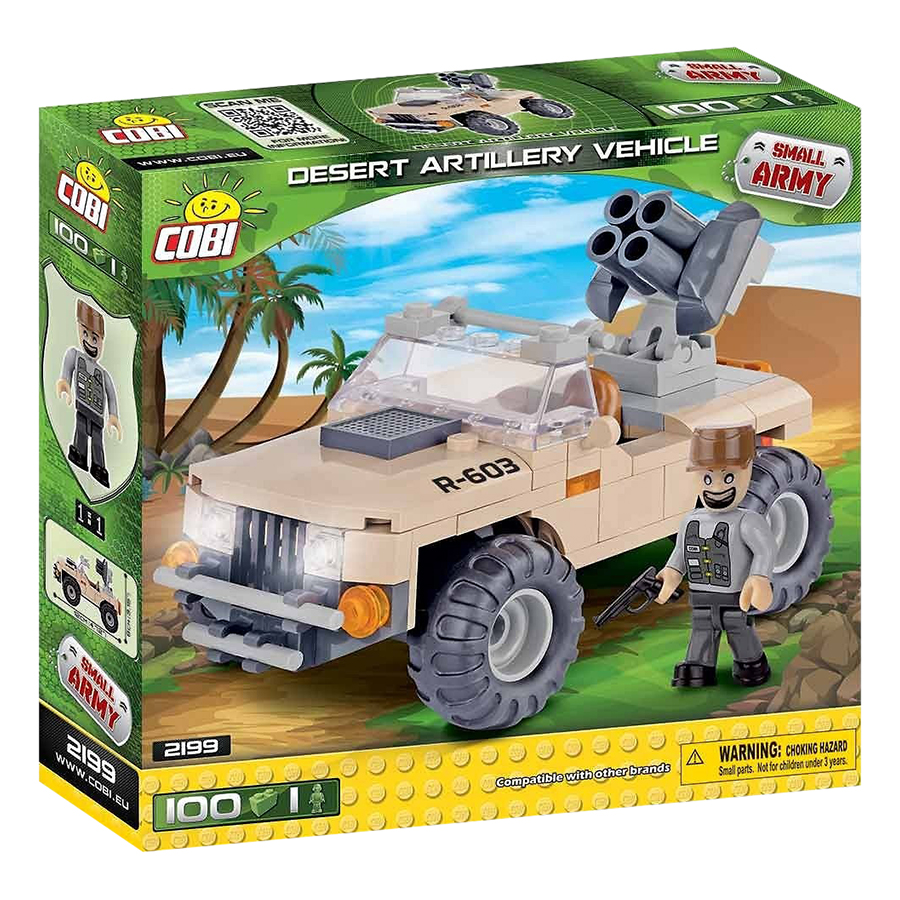 Bộ xếp hình xe pháo binh sa mạc Cobi 2199