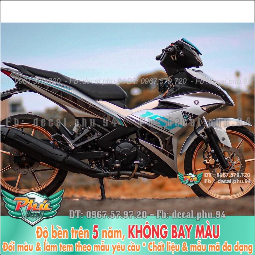 Tem Rời Exciter 150 Y15zr bạc đen xanh