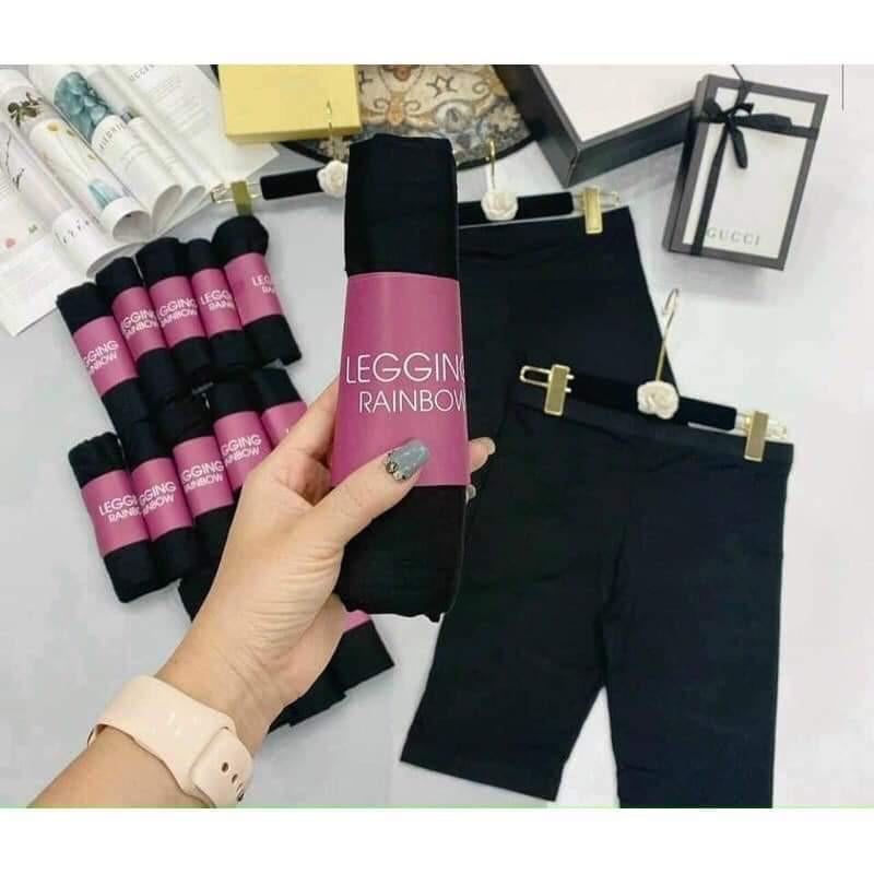 Quần đùi legging nữ chất cotton co giãn 4 chiều