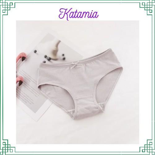 Quần lót nữ cotton nơ kháng khuẩn trơn lưng cao 9501