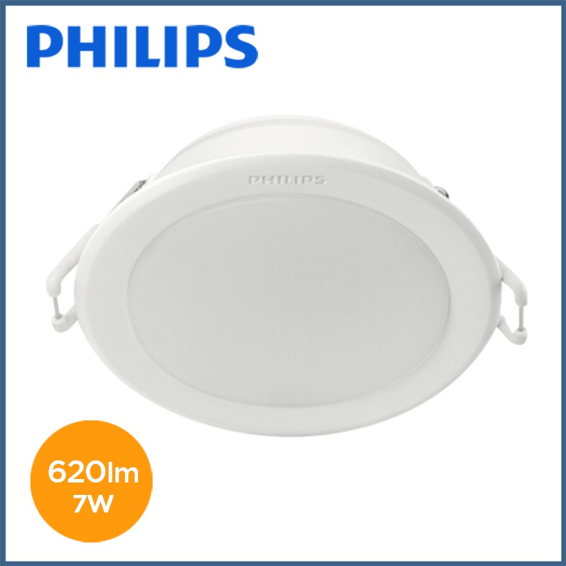 Bộ 2 Bóng Đèn Downlight Âm Trần Philips 59202 Meson 7W 6500K - Ánh Sáng Trắng - Hàng Chính Hãng