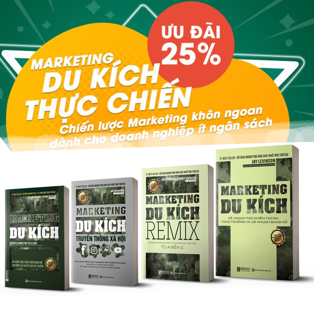 Bộ Sách Marketing Du Kích Thực Chiến - Những Chiến Lược Dành Cho Doanh Nghiệp Ít Ngân Sách