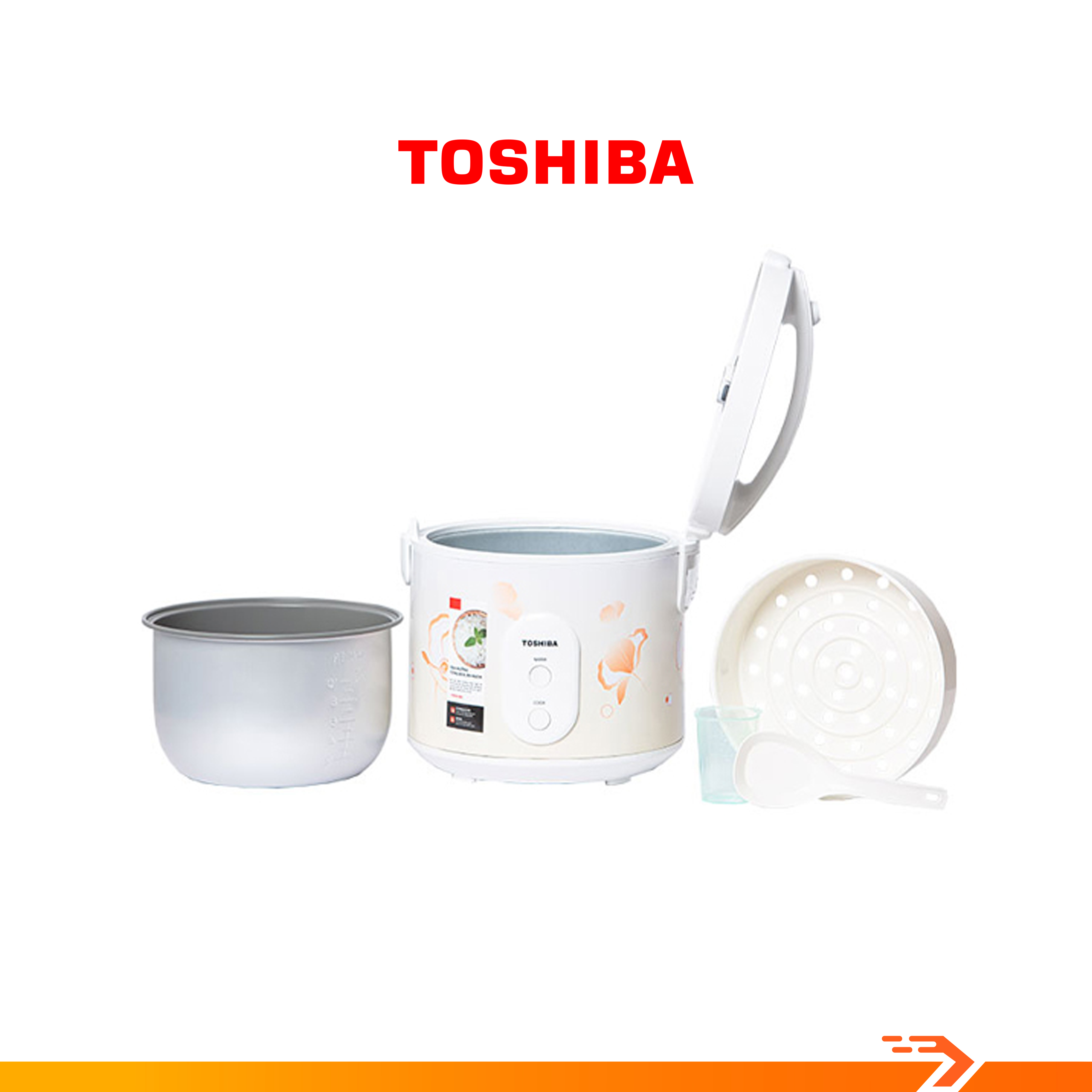 Nồi Cơm Điện Toshiba 1 Lít RC-10JE2VN(O) - Hàng chính hãng