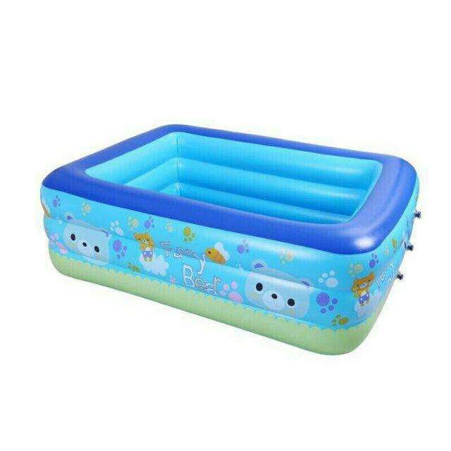 BỂ BƠI PHAO BƠI 1M2 1M3 1M5 1M8 2M1 2M4 HÌNH CHỮ NHẬT 3 TẦNG