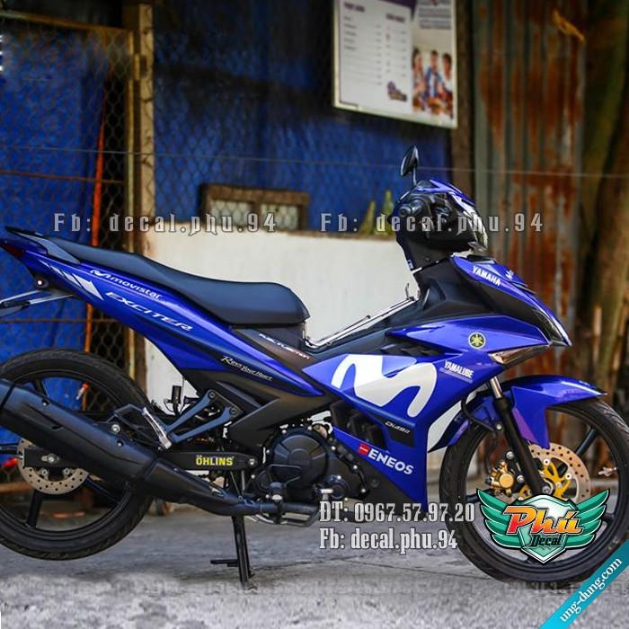 Tem rời EX 150 Movistar xanh GP