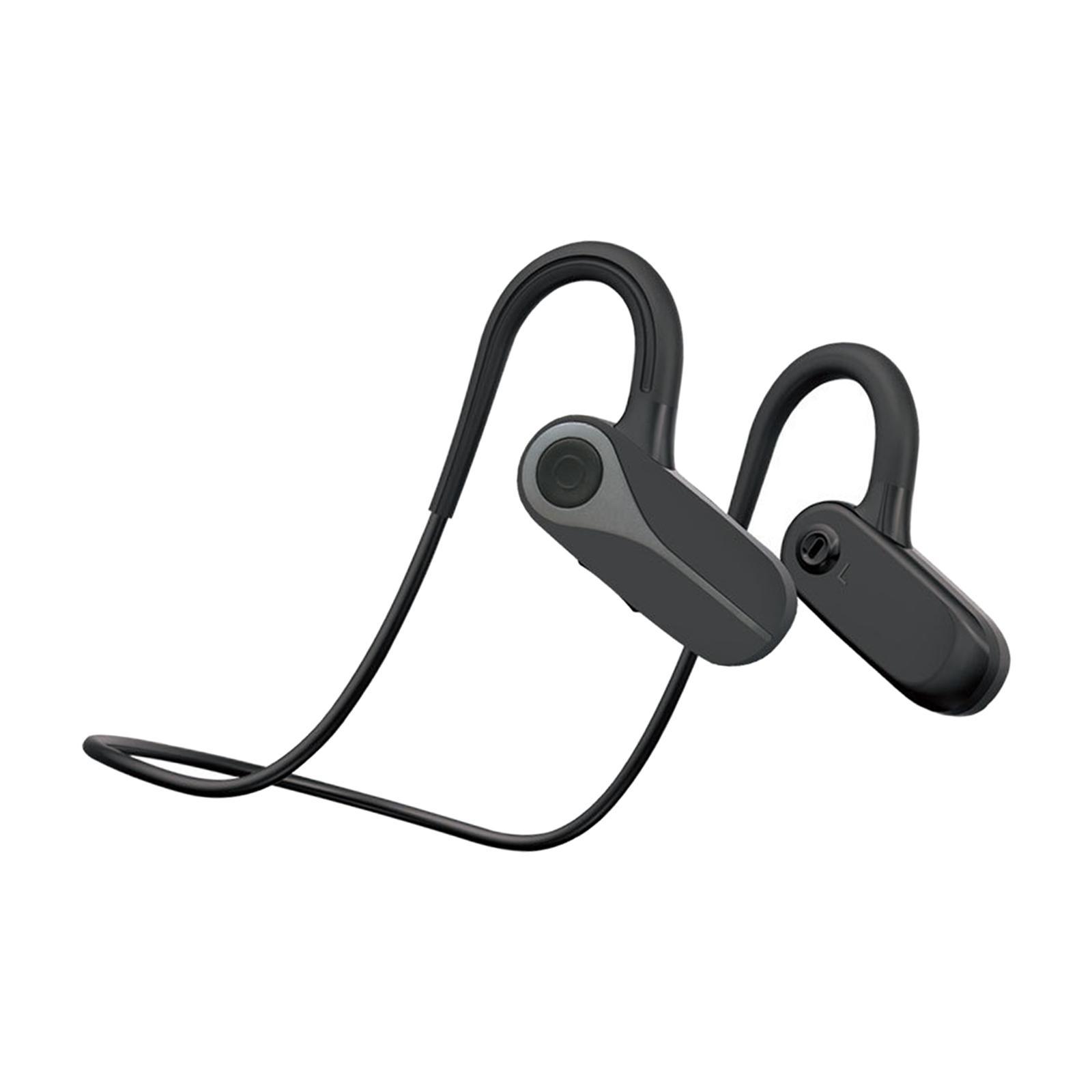BLE5.3 Conduction Headphones Wireless Earbuds Sport Headset for Cycling black
