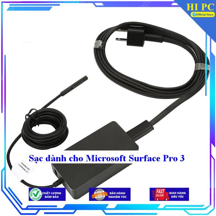 Sạc dành cho Microsoft Surface Pro 3 - Kèm Dây nguồn - Hàng Nhập Khẩu