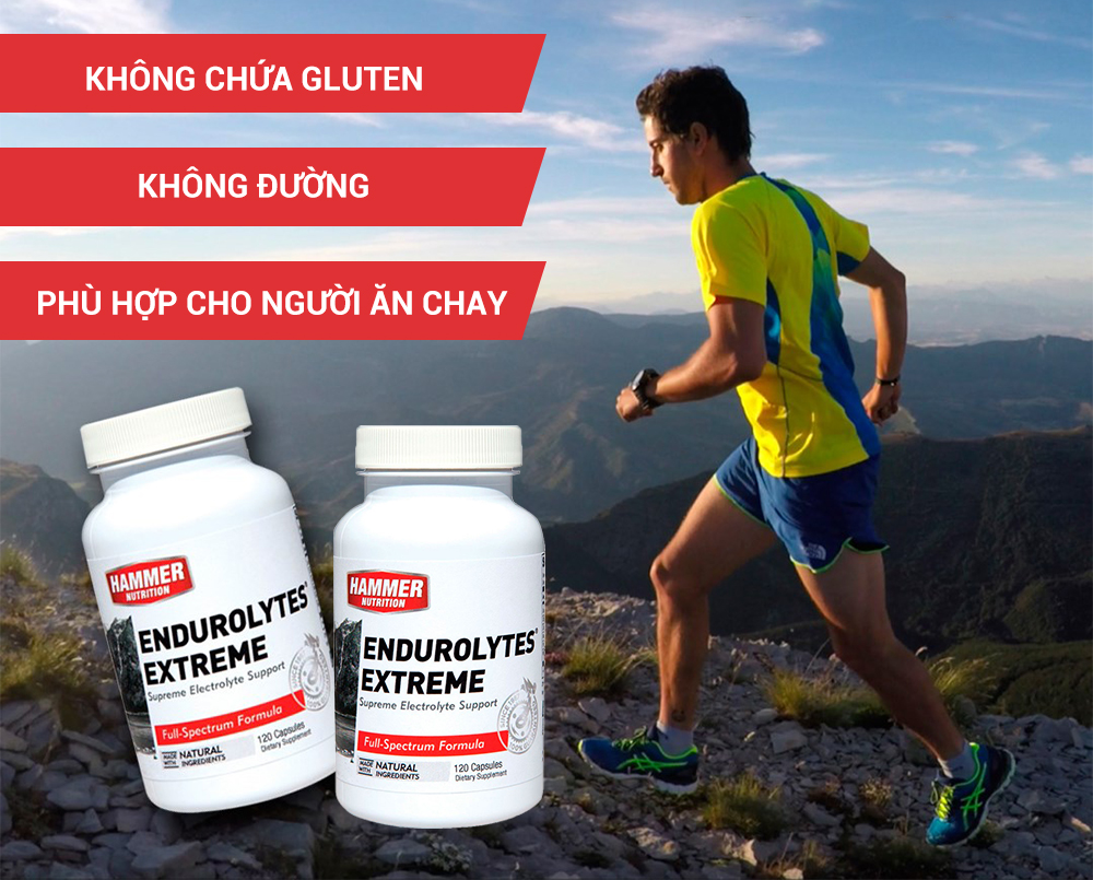 Viên uống điện giải- Hammer Nutrition Endurolytes  Extreme