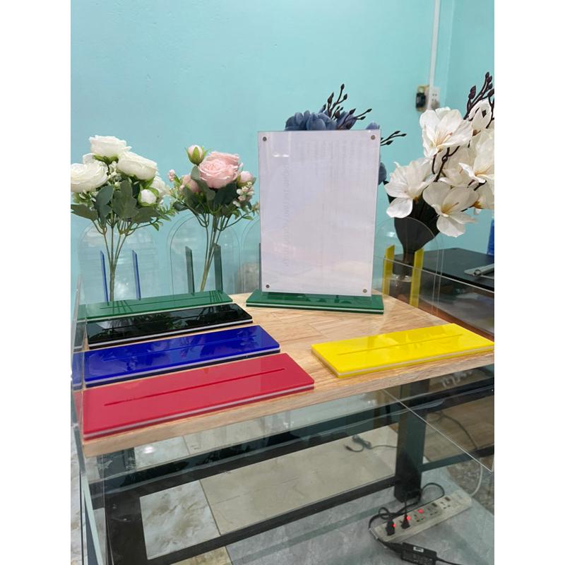 Menu mica hít nam châm, A4 A5 A6 A7 B6, nhiều màu sắc - Đế Vàng