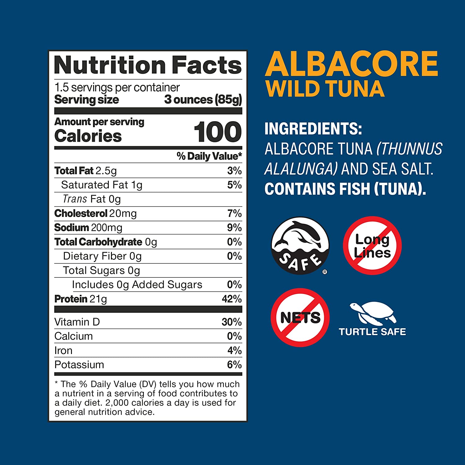 Cá ngừ đại dương đóng hộp Albacore Tuna Wild Planet : Made in USA