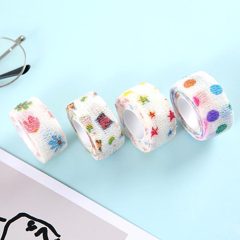 PK939 01 cuộn Băng dính washi tape họa tiết dễ thương hoạ tiết hấm bi nhiều màu, trang trí sổ tay, văn phòng