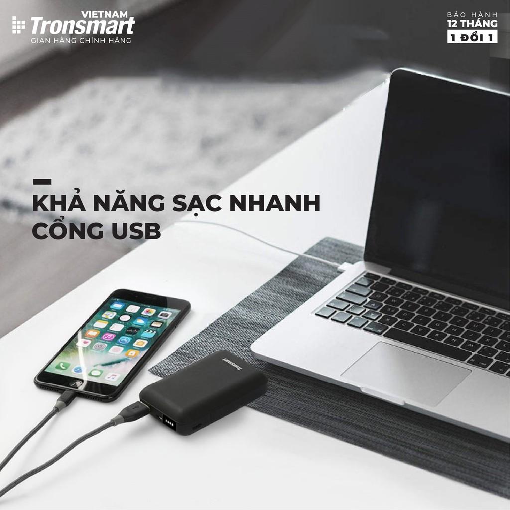 Sạc dự phòng 10000mAh Tronsmart PB10 Sạc nhanh Led hiển thị PIN - Hàng chính hãng