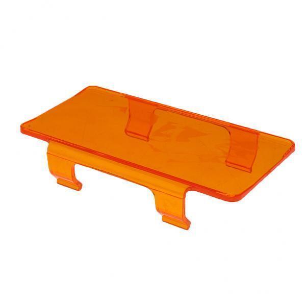 2xCar SUV Lens Cover Snap Housing for Straight Curved LED Light Amber